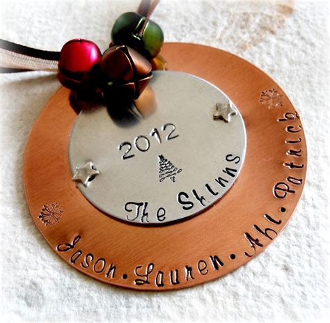 metal photo ornament personalized